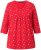 Ulla Popken Minimal Floral Print 3/4 Sleeve Tee Neon Red - Tiskana majica za žene - 