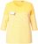 Ulla Popken Paper Boat Print 3/4 Sleeve Tee Sun Yellow - Tiskana majica za žene - 