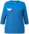 Ulla Popken Paper Boat Print 3/4 Sleeve Tee Pacific Blue - Tiskana majica za žene - 