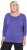 Ulla Popken Quick Drying Batwing Sleeve Tee Blueberry - Tiskana majica za žene - 