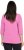 Ulla Popken Textured Lettering 3/4 Sleeve Tee Pink - Tiskana majica za žene - 