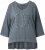 Ulla Popken 87 Applique Oversized Long Sleeve Tee Graphite Grey - Majice - 