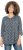 Ulla Popken Graphic Print Pleated 3/4 Sleeve Tee Atlantic Blue - Majice - 