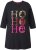 Ulla Popken Ho Ho Ho 3/4 Sleeve Graphic Tunic Tee Black - Majice - 