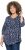 Ulla Popken Ribbon Print 3/4 Sleeve Asymmetric Tee Navy - Tiskana majica za žene - 