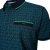 Kam Jeans 5527 AOP Pique Polo with Tipping on Collar/Cuffs Navy - Polo majice - Muške Polo Majice Veliki Brojevi