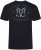 Kam Jeans 5793 Cedar Creek Reverse Print Tee Black - Majice Kratkih Rukava - Muške Majice Kratkih Rukava Veliki Brojevi 