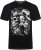 Kam Jeans 5796 Twin Gentleman Skull Print Tee Black - Majice Kratkih Rukava - Muške Majice Kratkih Rukava Veliki Brojevi 