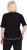 Ulla Popken Classic Fit Half-Sleeve Crew Neck T-shirt With Hem Inscription Black - Tiskana majica za žene - 