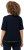 Ulla Popken Classic Fit Half-Sleeve Crew Neck T-shirt With Hem Inscription Navy Blue - Tiskana majica za žene - 