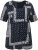 Ulla Popken Paisley A-Line Short Sleeve Tee Navy Blue - Tiskana majica za žene - 