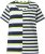 Ulla Popken Mix Stripe Short Sleeve Tee Lime - Tiskana majica za žene - 