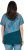 Ulla Popken Quick Drying Geometric Print Short Sleeve Tee Dark Petrol - Tiskana majica za žene - 