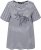 Ulla Popken Palm Tree Embroidered Tee Navy Blue - Tiskana majica za žene - 
