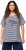Ulla Popken Palm Tree Embroidered Tee Navy Blue - Tiskana majica za žene - 