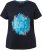 Ulla Popken BISOUS Short Sleeve Graphic Tee Navy Blue - Tiskana majica za žene - 