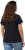 Ulla Popken BISOUS Short Sleeve Graphic Tee Navy Blue - Tiskana majica za žene - 