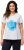 Ulla Popken BISOUS Short Sleeve Graphic Tee Snow White - Tiskana majica za žene - 
