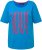 Ulla Popken LOVE Short Sleeve Graphic Tee Sapphire Blue - Tiskana majica za žene - 