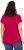 Ulla Popken Metallic Animal Cap Sleeve Graphic Tee Dark Raspberry - Tiskana majica za žene - 