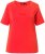 Ulla Popken TRUE Lettering Short Sleeve Tee Neon Red - Tiskana majica za žene - 
