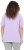 Ulla Popken Metallic Feather Short Sleeve Graphic Tee Lavender - Tiskana majica za žene - 