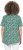 Ulla Popken Floral Pointed Hem Short Sleeve Tee Green - Tiskana majica za žene - 
