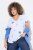 Ulla Popken Cross Stitch Short Sleeve Tee Snow White - Tiskana majica za žene - Ženske majice s printom