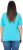 Ulla Popken Ride The Wave Short Sleeve V-Neck Graphic Tee Deep Aqua - Tiskana majica za žene - 