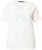 Ulla Popken Embroidered Sunrise Lettering Tee Off-White - Tiskana majica za žene - 