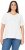 Ulla Popken Embroidered Sunrise Lettering Tee Off-White - Tiskana majica za žene - 