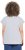 Ulla Popken Long Beach Lettering Cap Sleeve Tee Light Grey Melange - Tiskana majica za žene - 