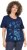 Ulla Popken Marine Print Short Sleeve Tee Ink Blue - Tiskana majica za žene - 