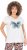Ulla Popken Free Spirit Butterfly Cap Sleeve Graphic Tee Off-White - Tiskana majica za žene - 