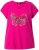 Ulla Popken Free Spirit Butterfly Cap Sleeve Graphic Tee Magenta Pink - Tiskana majica za žene - 