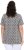 Ulla Popken Cactus Print Short Sleeve V-Neck Tee Graphite Grey - Tiskana majica za žene - 