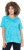 Ulla Popken Abstract Animal Print Short Sleeve Tee Deep Aqua - Tiskana majica za žene - 