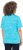 Ulla Popken Abstract Animal Print Short Sleeve Tee Deep Aqua - Tiskana majica za žene - 