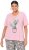 Ulla Popken Cactus Short Sleeve Graphic Tee Pink - Tiskana majica za žene - 