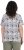 Ulla Popken Half-sleeve A-line V-neck Pointed Hem Animal Pattern T-shirt Moss - Tiskana majica za žene - 