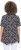 Ulla Popken Bow Print Short Sleeve Pointed Hem Tee Black - Tiskana majica za žene - 