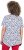 Ulla Popken Bow Print Short Sleeve Pointed Hem Tee Snow White - Tiskana majica za žene - 