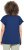 Ulla Popken Textured Paisley Motif Cap Sleeve Tee Navy - Tiskana majica za žene - 