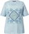Ulla Popken Paisley Short Sleeve Graphic Tee Light Moss Green - Tiskana majica za žene - 