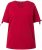 Ulla Popken Bow Print Split Sleeve Tee Ruby Red - Tiskana majica za žene - 