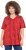 Ulla Popken Letter Print Short Sleeve Tee Red - Tiskana majica za žene - 