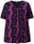 Ulla Popken Letter Print Short Sleeve Tee Magnolia Red - Tiskana majica za žene - 