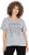 Ulla Popken WONDER Short Sleeve Graphic Tee Light Grey Melange - Tiskana majica za žene - 