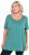 Ulla Popken Essential Front Pleat Tee Green - Majice - 