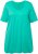 Ulla Popken Essential Front Pleat Tee Turquoise Green - Majice - 